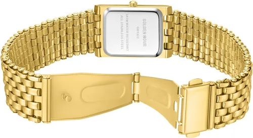 Miniatura 4 de GOLDEN HOUR Reloj de oro con pulsera rectangular vintage para mujer