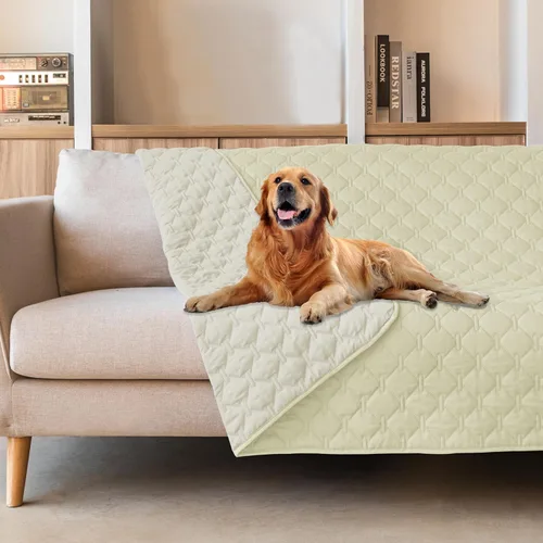 Miniatura 11 de gogobunny Manta 100% Impermeable de Doble Cara para Perros, Cubierta Suave para Cama de Mascotas, Reversible, Protege Muebles, Sillón, Sofá, Coche