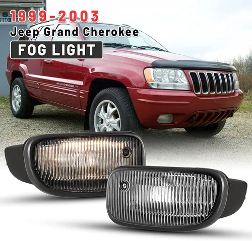 Miniatura 2 de Luces antiniebla aptas para Jeep Grand Cherokee 1999 2000 2001 2002 2003 con bombillas halógenas 1 par
