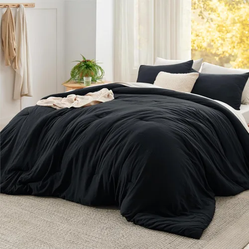 Miniatura 60 de Bedsure Juego edredón suave prelavado individual/individual XL, 365 días, cálido relleno alternativo GentleSoft™, 1 edredón ligero:68x88 pulgadas