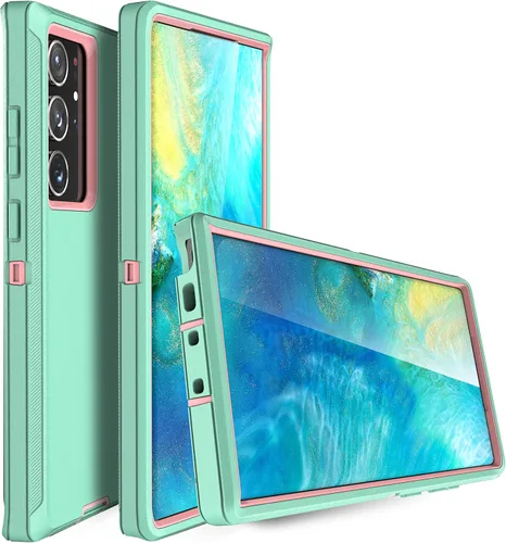 Miniatura 2 de MXX - Funda compatible con Samsung Galaxy S23 Ultra, 3 capas de protección completa, resistente, resistente, a prueba de golpes y polvo, para 23