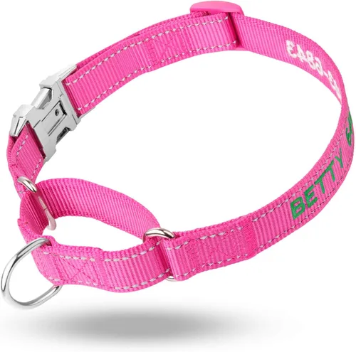 Miniatura 2 de Collar de Martingala personalizado para perro, collares de Martingala reflectantes con hebilla, collares de perro Martingala de entrenamiento