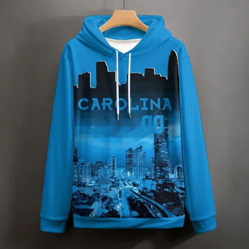 Miniatura 89 de Custom Football Hoodies City Night Skyline Personalized Sweatshirt Name Number Fan Gift Pullover for Men Women Youth