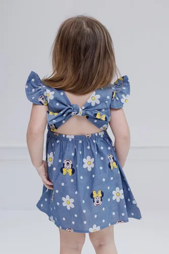 Miniatura 7 de Disney Vestido de falda con carril floral chambray para recién nacido hasta niños grandes (0-3 meses - 14-16)