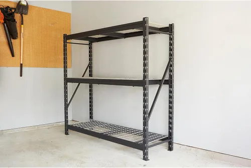 Miniatura 2 de Ironton Estantería industrial, 3 estantes de almacenamiento, estructura de acero, estante de 3 niveles con capacidad de carga de 2000 libras por