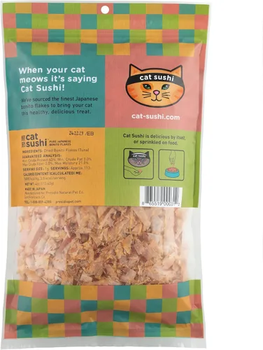 Miniatura 7 de Cat Sushi Copos de Bonito, Corte Clásico, Tamaño Económico, 4 onzas