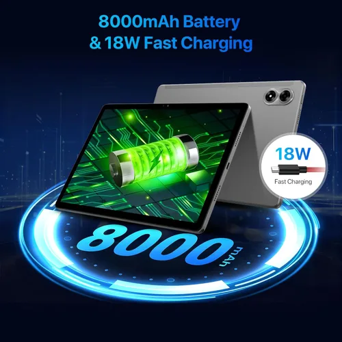 Miniatura 5 de UMIDIGI Tableta G99 Octa-Core Android para Juegos con 16 GB RAM + 256 GB ROM, Pantalla FHD IPS de 1920x1200, Batería de 8000 mAh, Dual 4G Global
