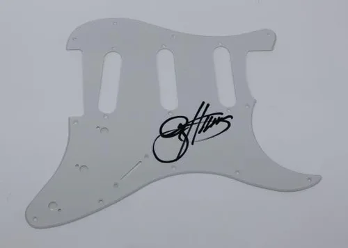 Kiss Love Gun Gene Simmons Firmado Blanco Fender Strat Guitarra Eléctrica Golpeador Loa