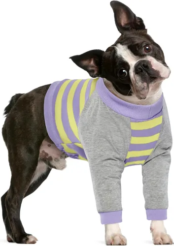Miniatura 13 de FUAMEY Manga de recuperación para perros con protector de codo, camisa para perros para dejar de lamer las articulaciones, traje de manga larga