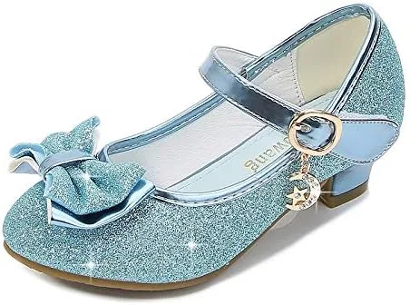 Cadidi Dinos Zapatos de vestir para niñas con tacón de fiesta de boda Mary Jane Princess Flower Shoes (bebéniño pequeñoniño grande)