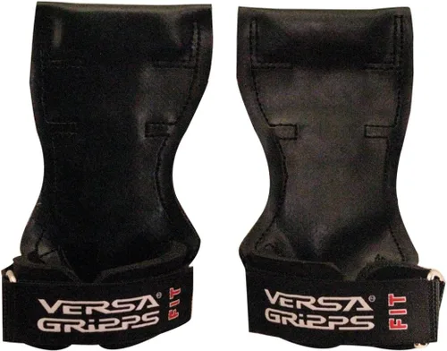Versa Gripps® Fit, hecho en los EE. UU., correas para la muñeca como alternativa al levantamiento de pesas, el mejor accesorio de entrenamiento Negro