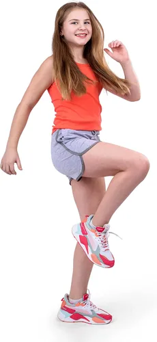 Miniatura 4 de Silky Toes Pantalones cortos deportivos de delfín para niñas, de algodón, para correr y gimnasio