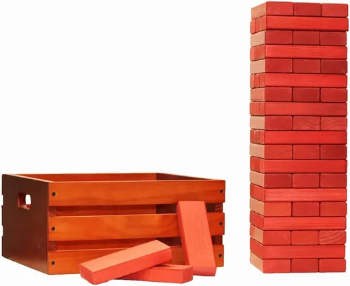 Miniatura 23 de Tailgating Pros Maderas gigantes de primera calidad con caja manchada: ¡elige los colores de tu equipo! Juego gigante para patio al aire libre