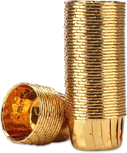 Miniatura 15 de EUSOAR Vasos para hornear, 50 forros para cupcakes de 3.5 onzas, forros para magdalenas de Navidad, envoltorios de cupcakes, papel para magdalenas