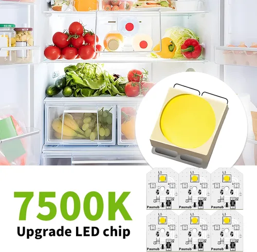 Miniatura 2 de Nuevo reemplazo de luz LED para refrigerador WR55X11132 GE, compatible con WR55X25754 WR55X26486 WR55X30602 EAP12172918 4590213 AP6261806