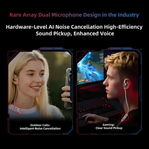 Miniatura 2 de KZ Axas - Monitores intrauditivos con cable para juegos, IEM de aislamiento de ruido, sonido de baja distorsión y audio espacial, auriculares FPS