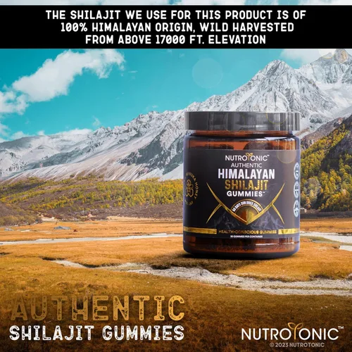 Miniatura 7 de Gomitas orgánicas SHILAJIT de NutroTonic Sin azúcar de caña, endulzadas con miel de manuka orgánica Fórmula limpia Ácido fúlvico natural