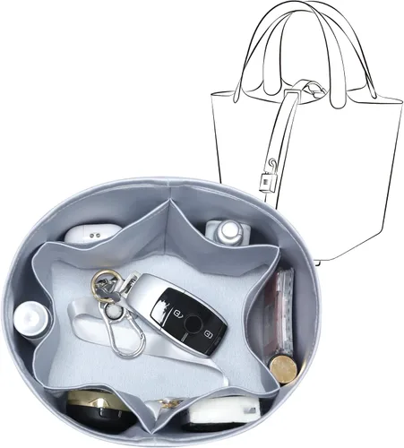 Miniatura 23 de Se adapta a Picotin 18 bolsas, inserto organizador de bolso de seda de alta calidad, suave al tacto y ligero, organizador de lujo con caja de regalo