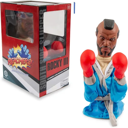 Miniatura 2 de Toynk Rocky Reachers Clubber Lang - Juguete de marioneta de boxeo de 13 pulgadas Coleccionables de películas retro de los 80