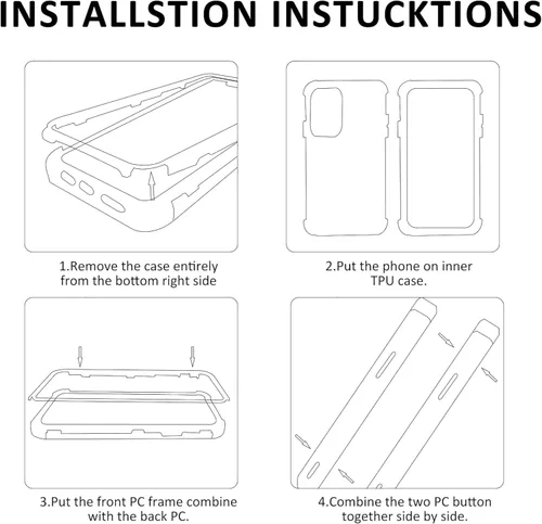 Miniatura 7 de CCSamll - Funda transparente para Xiaomi Redmi Note 12 5G con protector de pantalla, delgada, a prueba de golpes, suave TPU parachoques protección