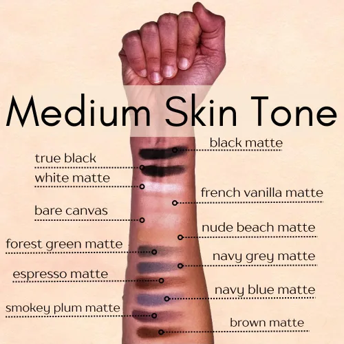 Miniatura 7 de Sombra de ojos en polvo prensado mate, pigmento profundo, brillo de lujo, sombras de ojos negras, sin talco ni parabenos, vegano, sin pruebas