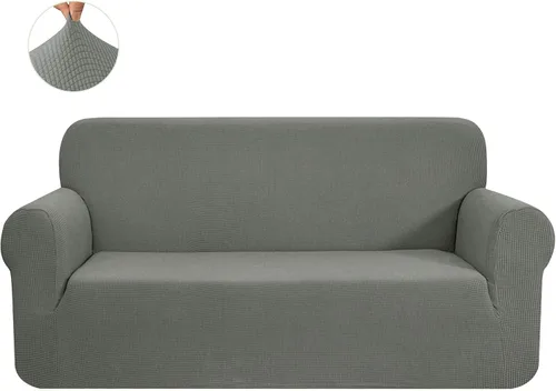 Miniatura 50 de CHUN YI - Funda elástica de 1 pieza para sillón grande, funda protectora suave de Jacquard con elastano, detalle de cuadros y parte inferior