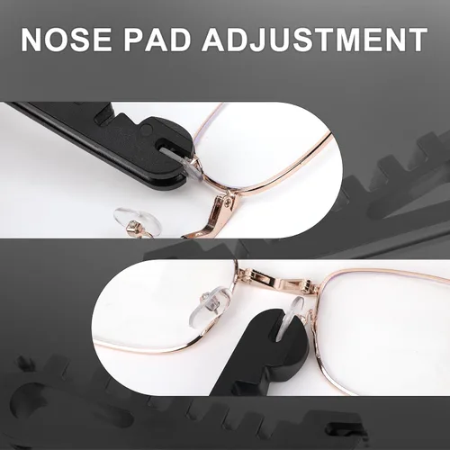 Miniatura 5 de Herramienta de ajuste de marco de lentes, doblador de marcos de lentes para brazos de patillas y almohadillas de nariz, multiherramienta recomendada