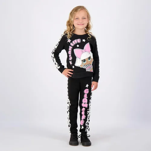 Miniatura 7 de LOL Surprise Dolls - Conjunto deportivo para niñas pequeñas y grandes, color rosa y negro