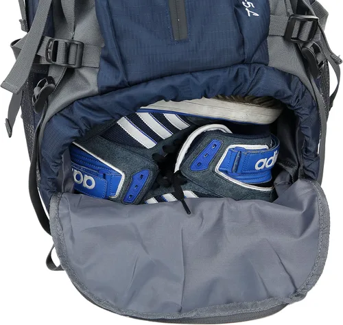 Miniatura 5 de WoneNice Mochila de senderismo impermeable de 50L (45+5) - Mochila deportiva al aire libre con cubierta de lluvia Rojo