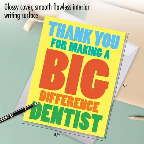 Miniatura 3 de NobleWorks - Tarjeta de felicitación de agradecimiento humorística jumbo de nosotros de 8.5 x 11 pulgadas con sobre (paquete de 1) gran tamaño Jumbo