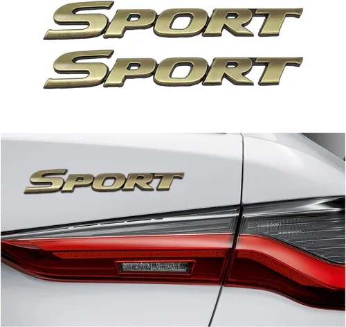 Miniatura 11 de Dickno 2 piezas, emblema de edición deportiva, calcomanía para coche, emblema de guardabarros de metal 3D, pegatina adhesiva personalizada con letra