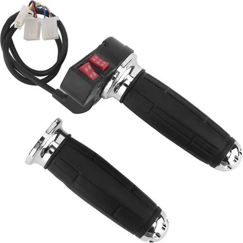 Miniatura 4 de Empuñadura del acelerador, 1 par de 3 controles de velocidad de 0.866 in para scooter eléctrico de alambre de acelerador para motocicleta