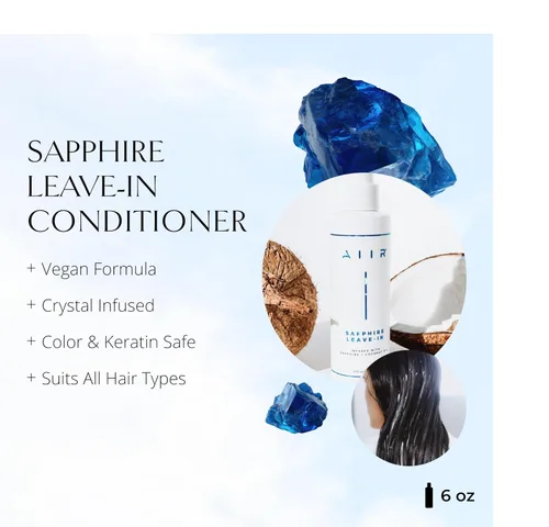 Miniatura 2 de AIIR Sapphire - Acondicionador sin enjuague – Desenredante ligero e hidratante, hidrata el cabello seco dañado, domina el encrespamiento