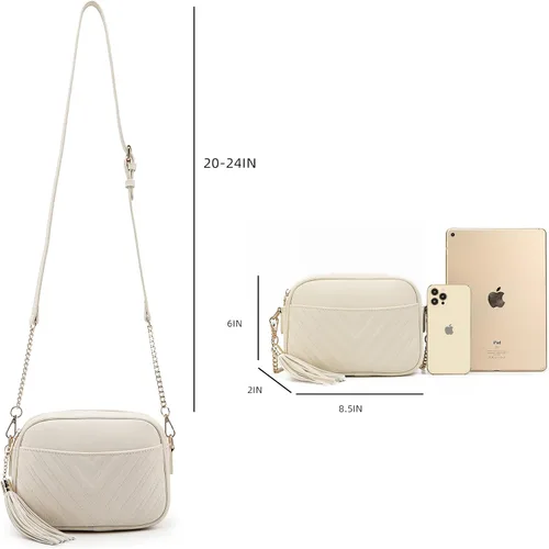 Miniatura 3 de lola mae Bolso bandolera acolchado, bolso de hombro de diseño moderno