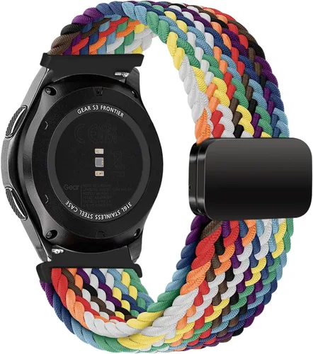 Miniatura 22 de Correa de nailon compatible con Samsung Galaxy Watch 7/6/5/4/FE 1.732 in 1.575 in/Galaxy Watch 5 Pro 1.772 in/Watch 4/6 Classic 1.850 in 1.811 in