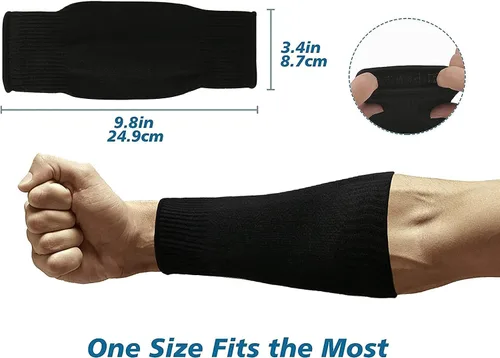 Miniatura 3 de 2 pares de fundas protectoras para brazos, resistentes a los cortes, protectores de brazo antiabrasión, brazalete de seguridad para jardín, cocina