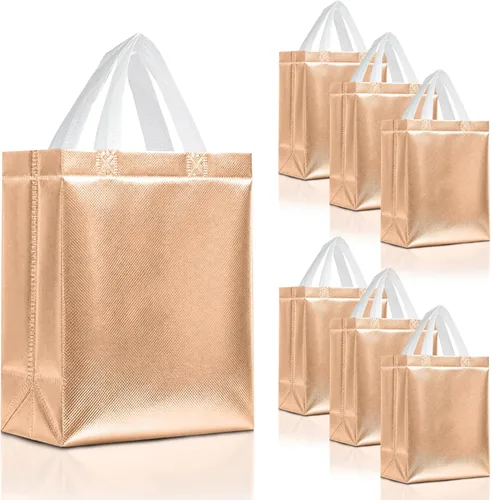 Miniatura 22 de Nush Nush Bolsas de regalo de color azul aguamarina de gran tamaño – Juego de 30 bolsas de regalo azul claro brillante con asas a granel – Bolsa