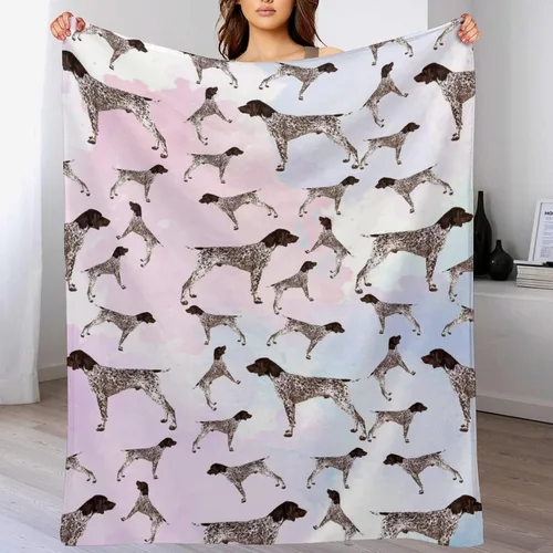 Miniatura 37 de Manta alemana de pelo corto para adolescentes y adultos, manta de franela suave y cálida para sofá, cama, camping, viajes, decoración del hogar, 50