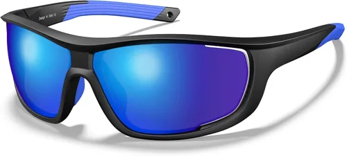 Miniatura 10 de CARFIA Lentes de sol deportivos polarizados para hombres y mujeres, lentes únicos laterales de ventilación para béisbol, correr, ciclismo 2. Marco