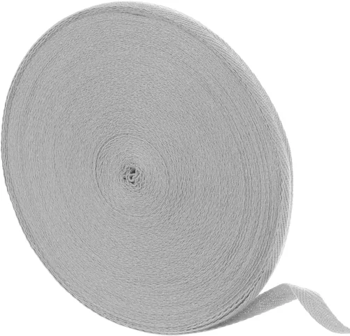 Miniatura 77 de uxcell Cinta de sarga de algodón de 50 yardas, cinta de espiga de 3/8 pulgadas para coser ropa, manualidades (azul)