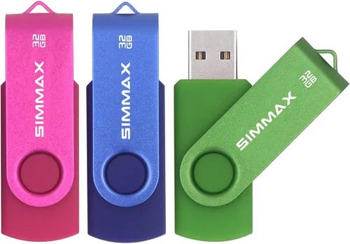 Miniatura 15 de SIMMAX Memory Stick 32GB USB 2.0 Unidades Flash Thumb Drive Pen Drive (32GB Morado)