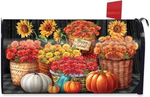 Miniatura 5 de Briarwood Lane Funda para buzón floral de otoño