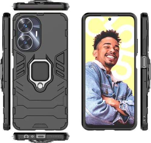 Miniatura 15 de Funda para Xiaomi Poco F5 5G, soporte magnético para automóvil para Xiaomi Poco F5 5G 23049PCD8G/Redmi Note 12 Turbo 5G 23049RAD8C0 Case Negro