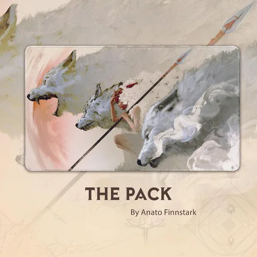 Miniatura 3 de The Pack (cosido) – Tapete MTG de Anato Finnstark, anime Mononoke – Compatible con Magic The Gathering Playmat – Play MTG, YuGiOh, TCG – Diseños