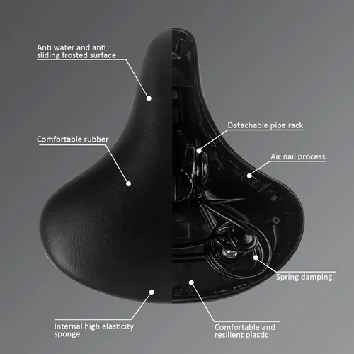 Miniatura 4 de Asiento de bicicleta para niños y niñas, asiento de bicicleta para niños de 12, 14, 16, 18, 20, 24 pulgadas, para niños y niñas, reemplazo