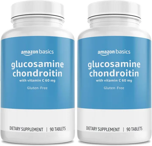 Miniatura 5 de Amazon Basics - Glucosamina Condroitina, 1500 mg, con Vitamina C 60 mg, 90 Comprimidos (2 por porción), Sin Gluten