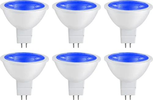 Miniatura 15 de Sunlite Foco reflector LED MR16 41047, 90 lúmenes, 3 vatios (ecualizador de bombilla halógena de 25 W) 12 V, base bi-pin GU5.3, no regulable, Rojo