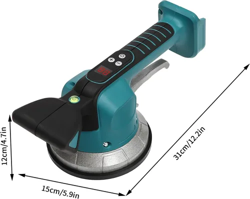 Miniatura 9 de Máquina niveladora de vibraciones de azulejos, para batería de 20 V (batería no incluida), herramienta vibradora con diez velocidades ajustables