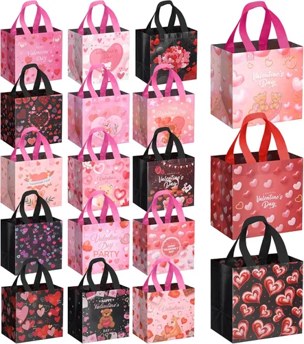 Miniatura 11 de 12 bolsas de Halloween para dulce o truco, bolsas de mano con asas para niños, bolsas de regalo reutilizables no tejidas de Halloween para envolver