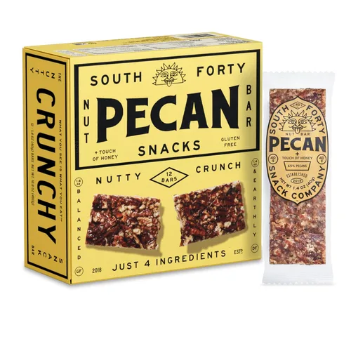 Miniatura 14 de South 40 Snacks - Barras de nueces crujientes, mezcla de 6 paquetes variados, toque de miel, proteína natural (barra de 1.41 onzas, paquete de 12)